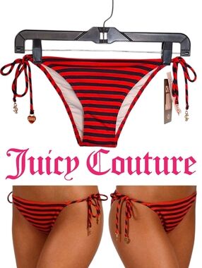 NWT Juicy Couture Tomato Flirt String Bikini